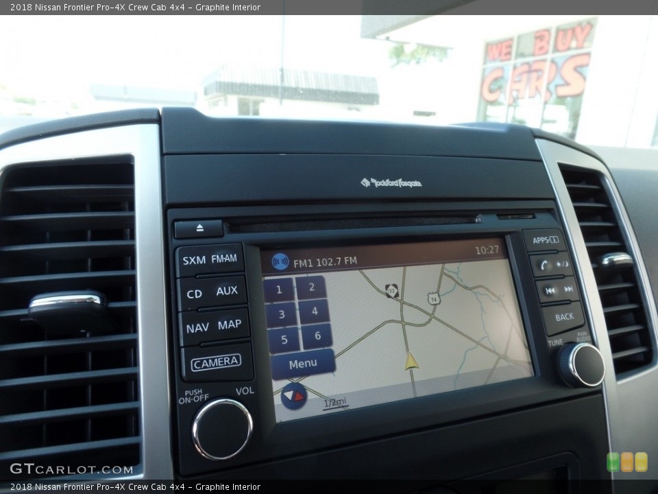 Graphite Interior Navigation for the 2018 Nissan Frontier Pro-4X Crew Cab 4x4 #126907950