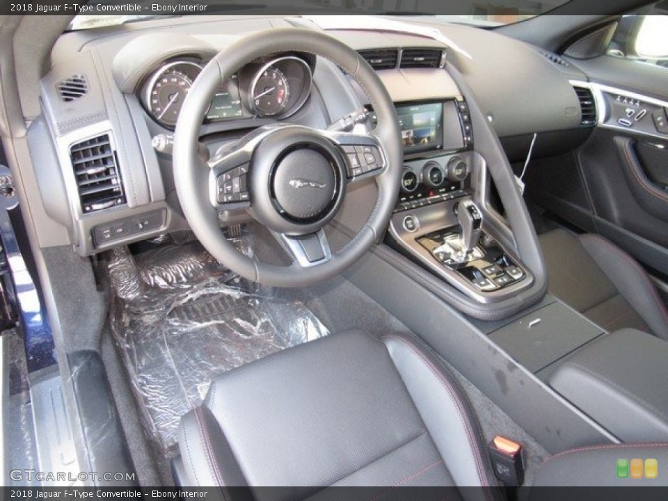 Ebony Interior Dashboard for the 2018 Jaguar F-Type Convertible #126909594