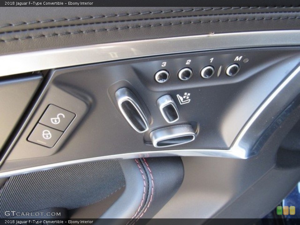Ebony Interior Controls for the 2018 Jaguar F-Type Convertible #126909927