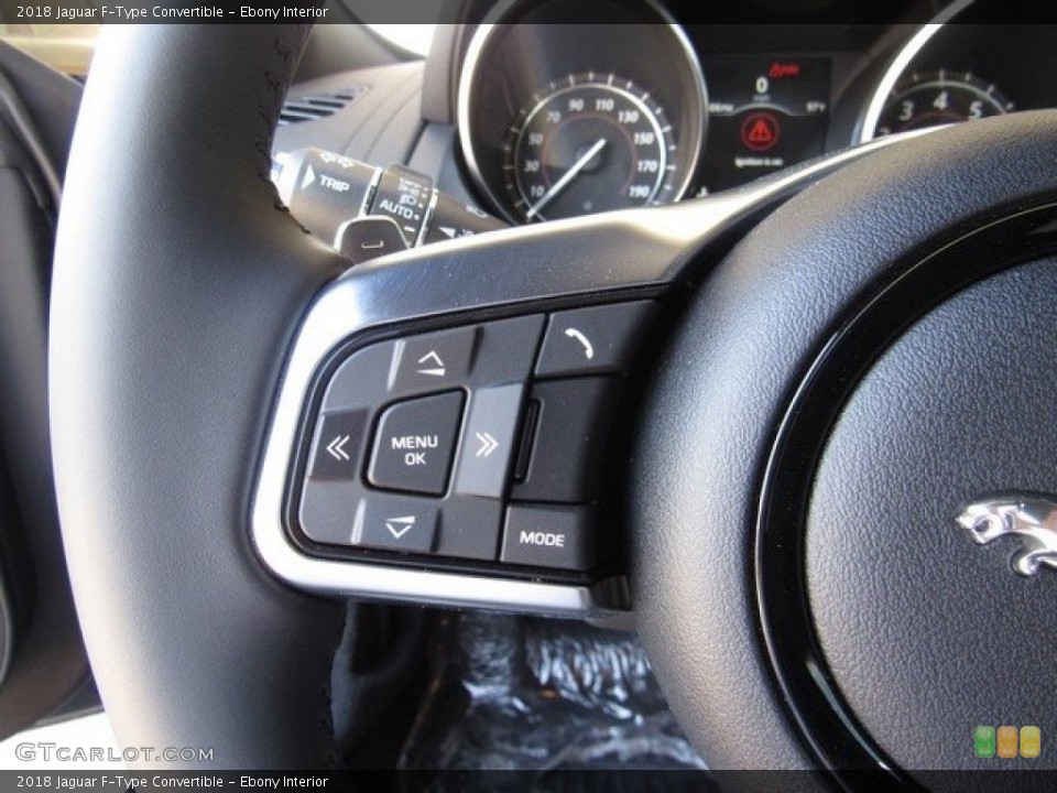 Ebony Interior Controls for the 2018 Jaguar F-Type Convertible #126909981