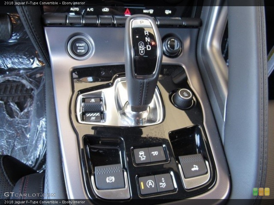 Ebony Interior Transmission for the 2018 Jaguar F-Type Convertible #126910131