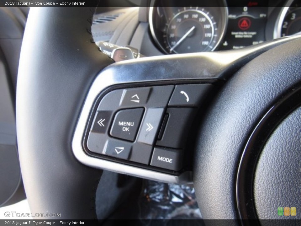 Ebony Interior Steering Wheel for the 2018 Jaguar F-Type Coupe #126910590