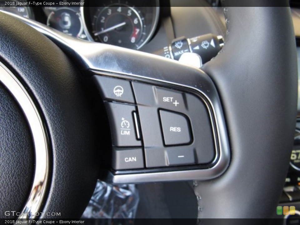 Ebony Interior Steering Wheel for the 2018 Jaguar F-Type Coupe #126910605