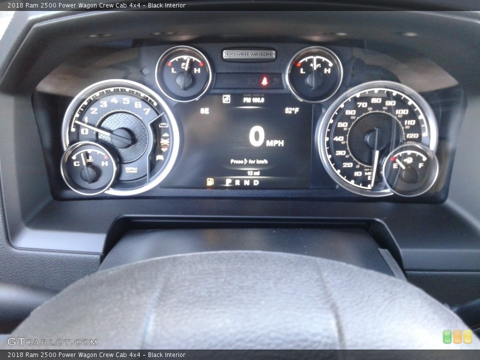 Black Interior Gauges for the 2018 Ram 2500 Power Wagon Crew Cab 4x4 #126911376