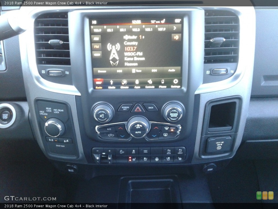 Black Interior Controls for the 2018 Ram 2500 Power Wagon Crew Cab 4x4 #126911406