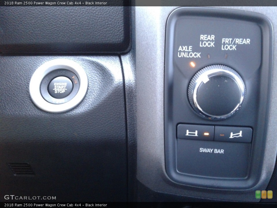 Black Interior Controls for the 2018 Ram 2500 Power Wagon Crew Cab 4x4 #126911436
