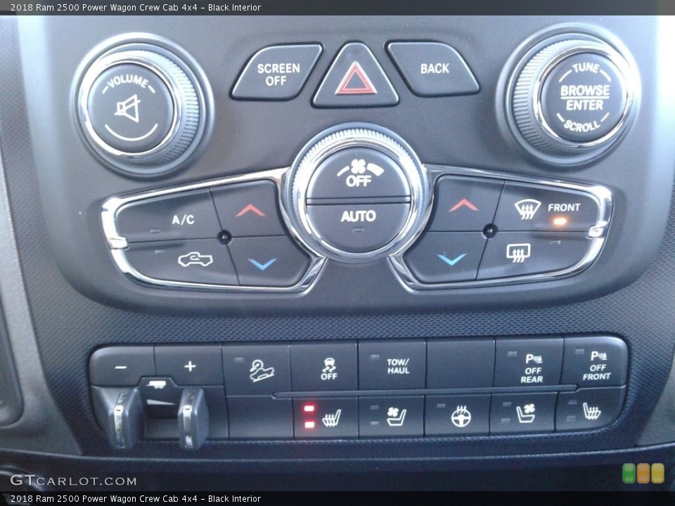 Black Interior Controls for the 2018 Ram 2500 Power Wagon Crew Cab 4x4 #126911622