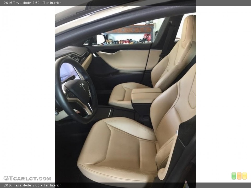 Tan Interior Front Seat for the 2016 Tesla Model S 60 #126912084