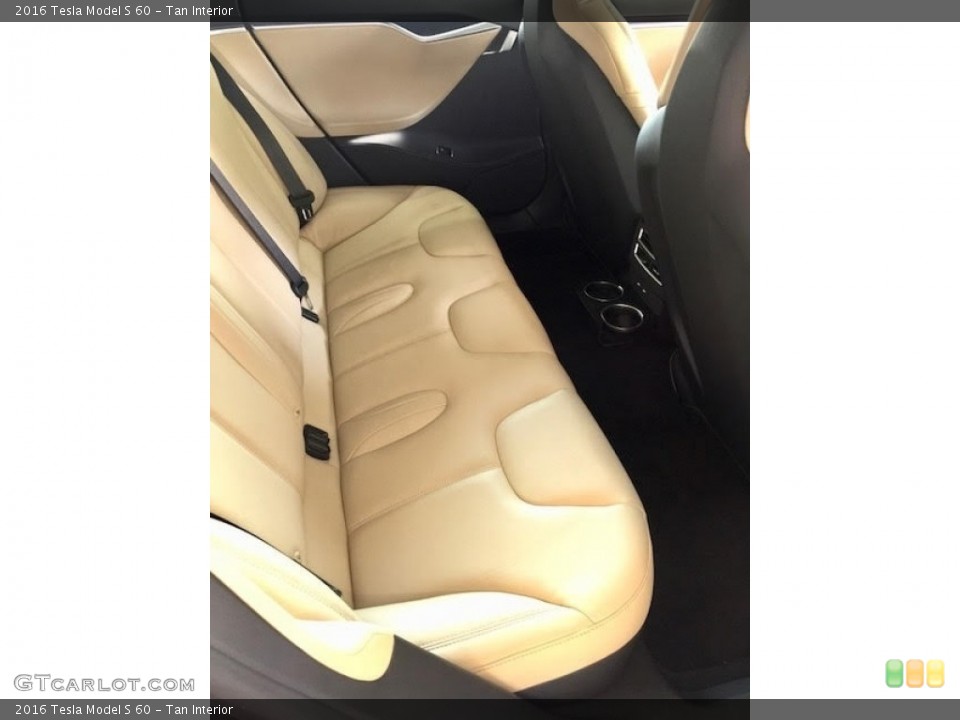 Tan Interior Rear Seat for the 2016 Tesla Model S 60 #126912105