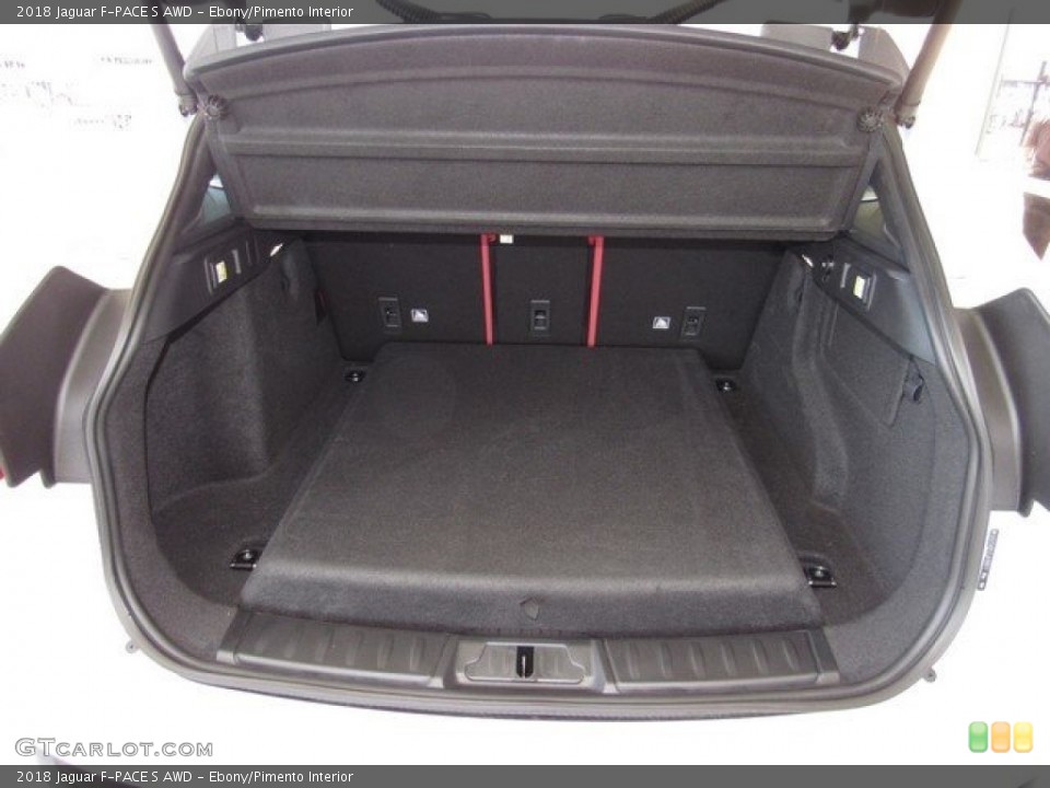 Ebony/Pimento Interior Trunk for the 2018 Jaguar F-PACE S AWD #126913269