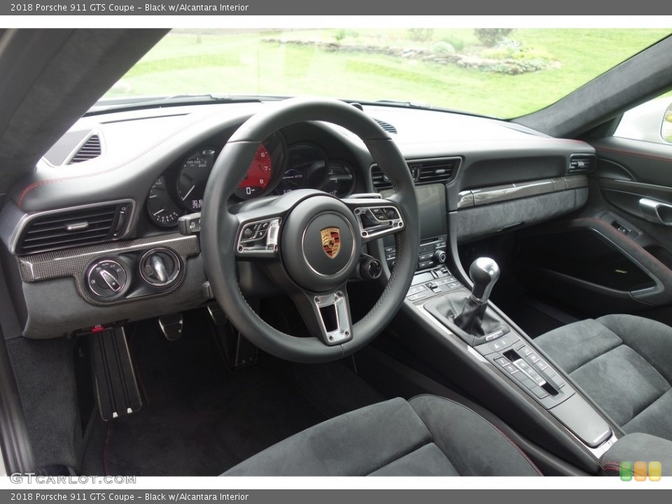 Black w/Alcantara Interior Dashboard for the 2018 Porsche 911 GTS Coupe #126931794