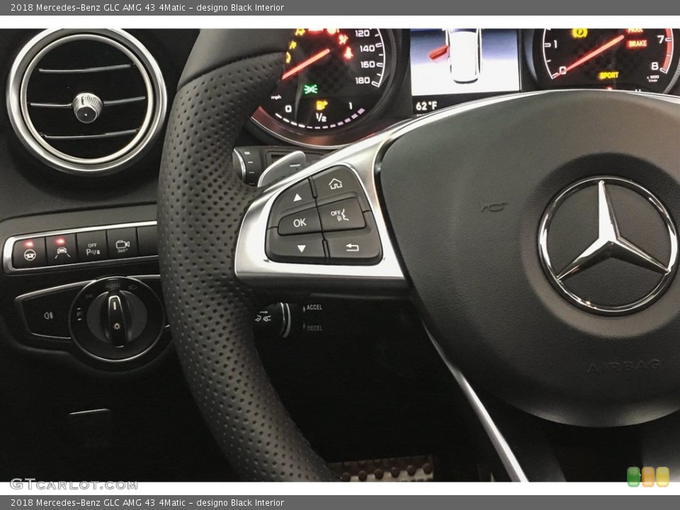 designo Black Interior Controls for the 2018 Mercedes-Benz GLC AMG 43 4Matic #126950120