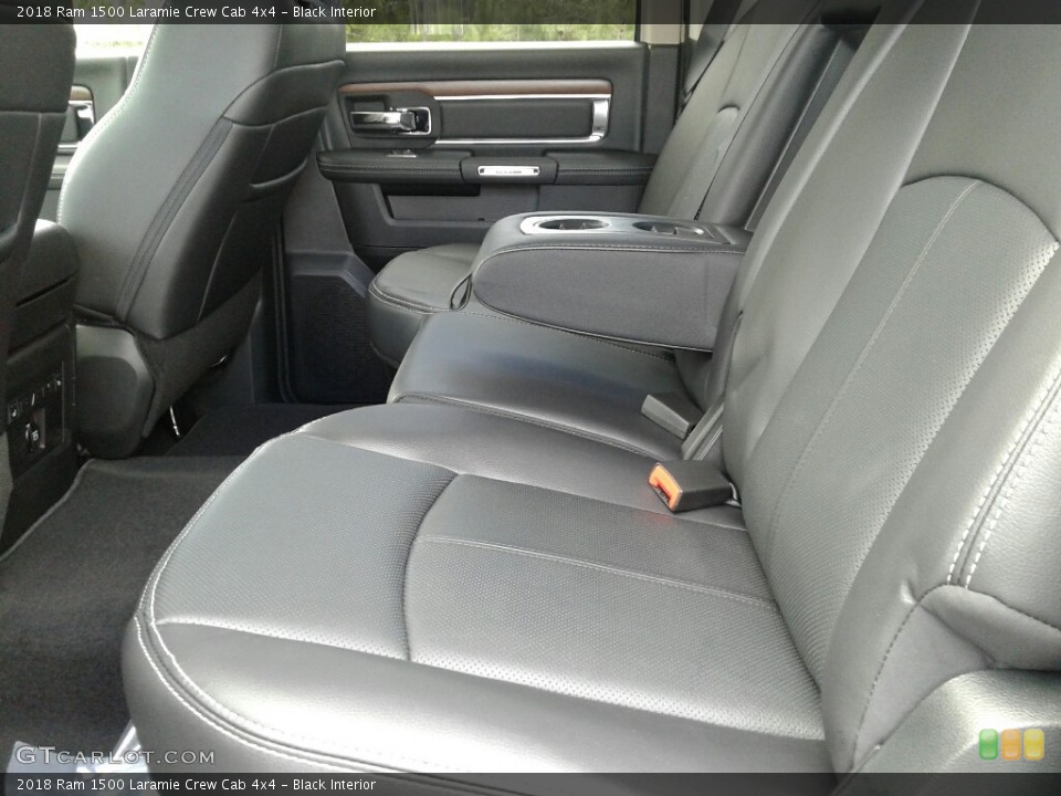 Black Interior Rear Seat for the 2018 Ram 1500 Laramie Crew Cab 4x4 #126953319