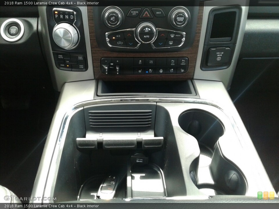 Black Interior Controls for the 2018 Ram 1500 Laramie Crew Cab 4x4 #126953531