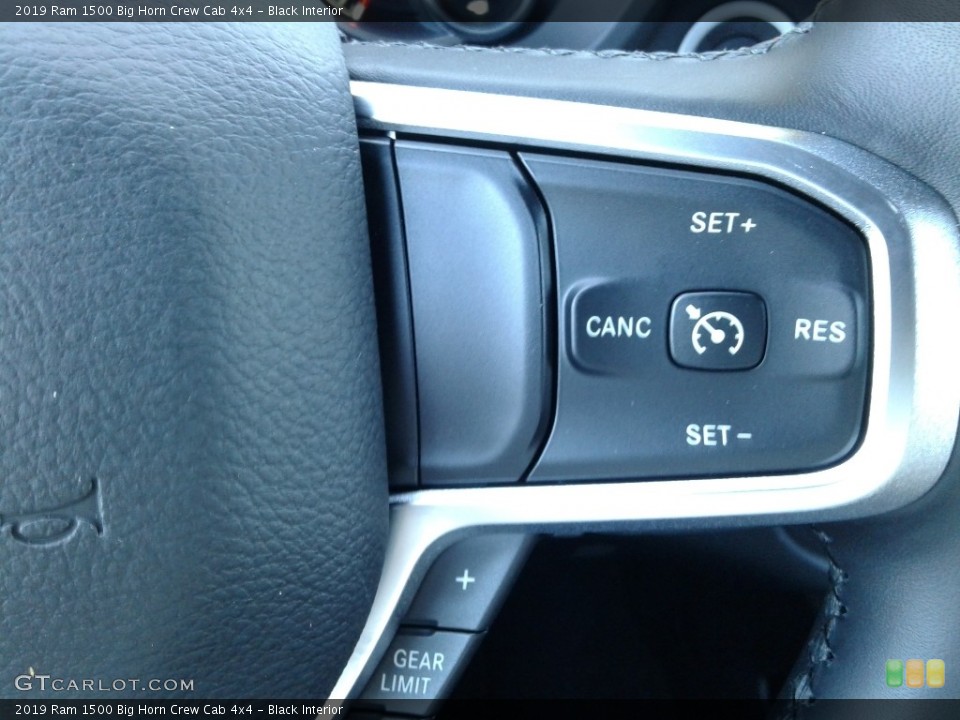 Black Interior Controls for the 2019 Ram 1500 Big Horn Crew Cab 4x4 #126954509
