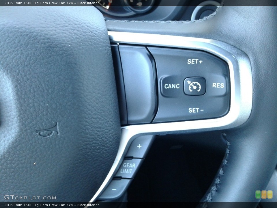 Black Interior Controls for the 2019 Ram 1500 Big Horn Crew Cab 4x4 #126954533