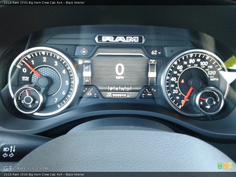 Black Interior Gauges for the 2019 Ram 1500 Big Horn Crew Cab 4x4 #126954563