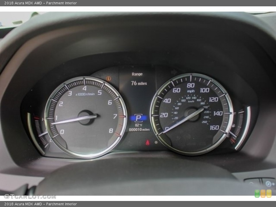Parchment Interior Gauges for the 2018 Acura MDX AWD #126965003