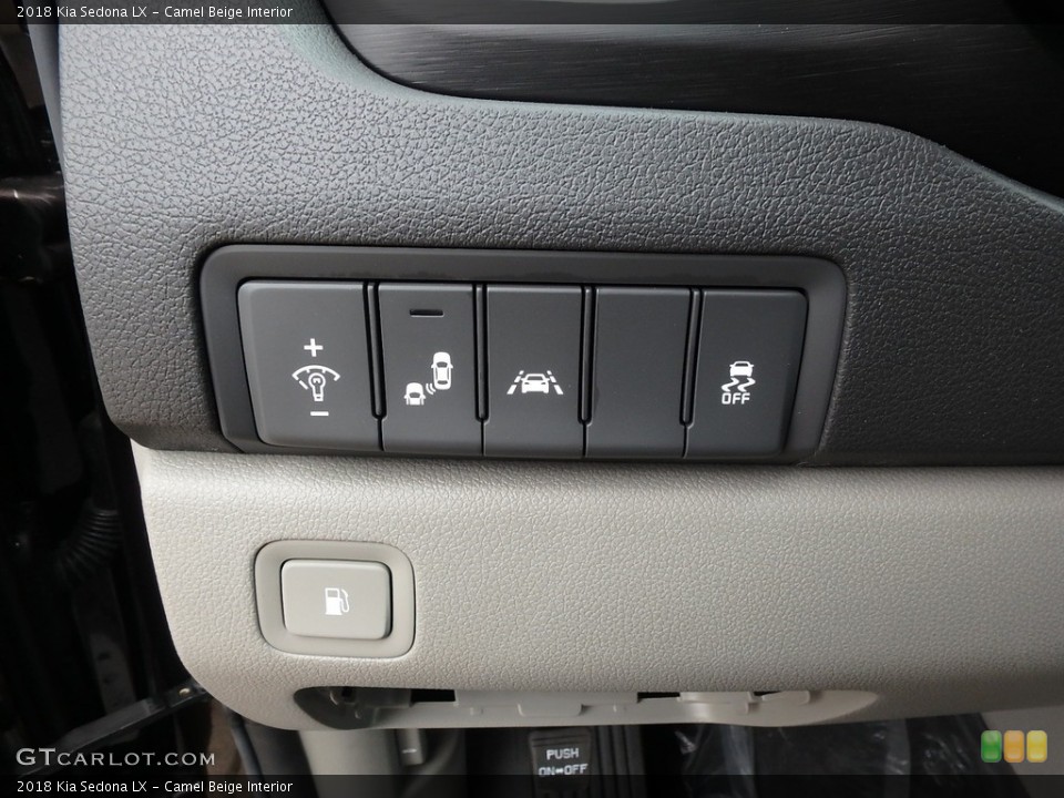Camel Beige Interior Controls for the 2018 Kia Sedona LX #126979613