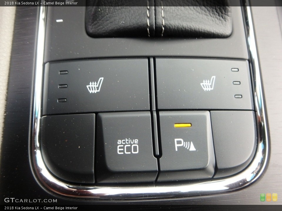Camel Beige Interior Controls for the 2018 Kia Sedona LX #126979658