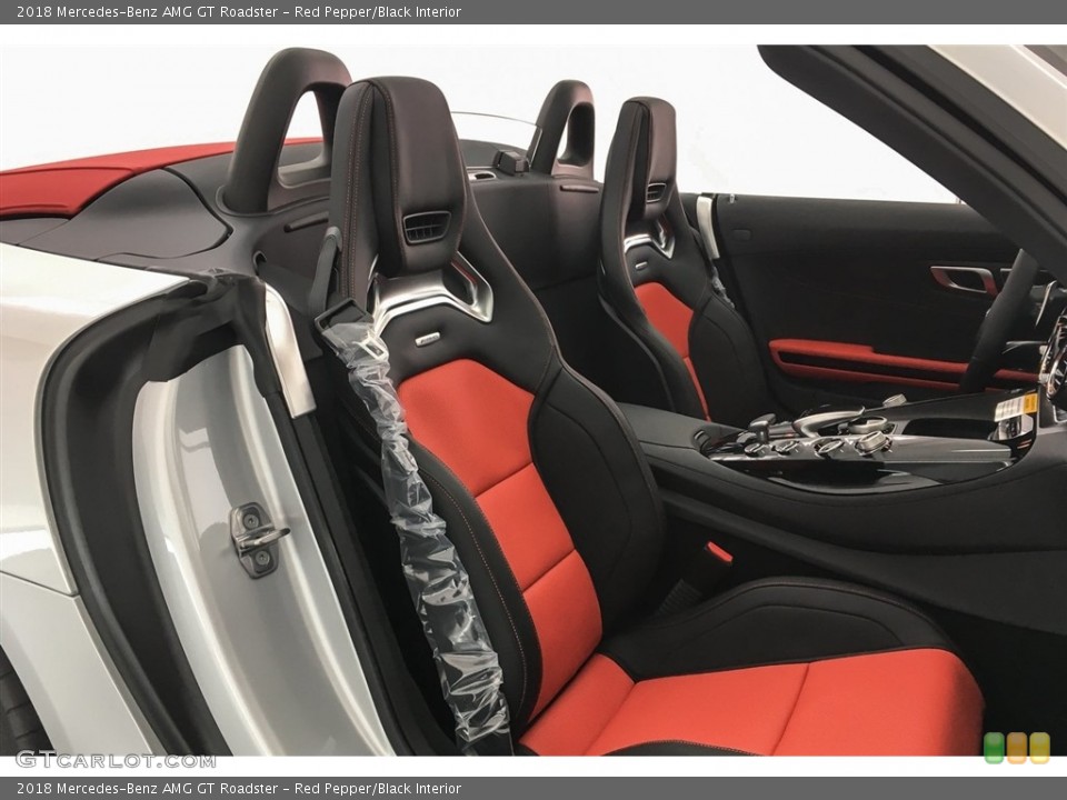 Red Pepper/Black Interior Front Seat for the 2018 Mercedes-Benz AMG GT Roadster #126993650