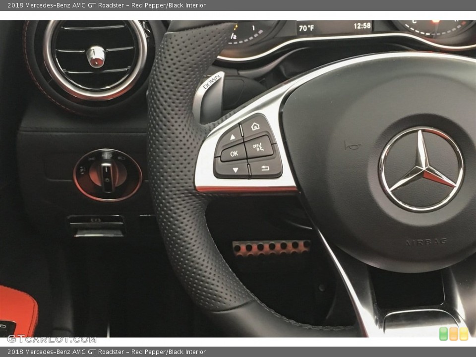 Red Pepper/Black Interior Controls for the 2018 Mercedes-Benz AMG GT Roadster #126993956