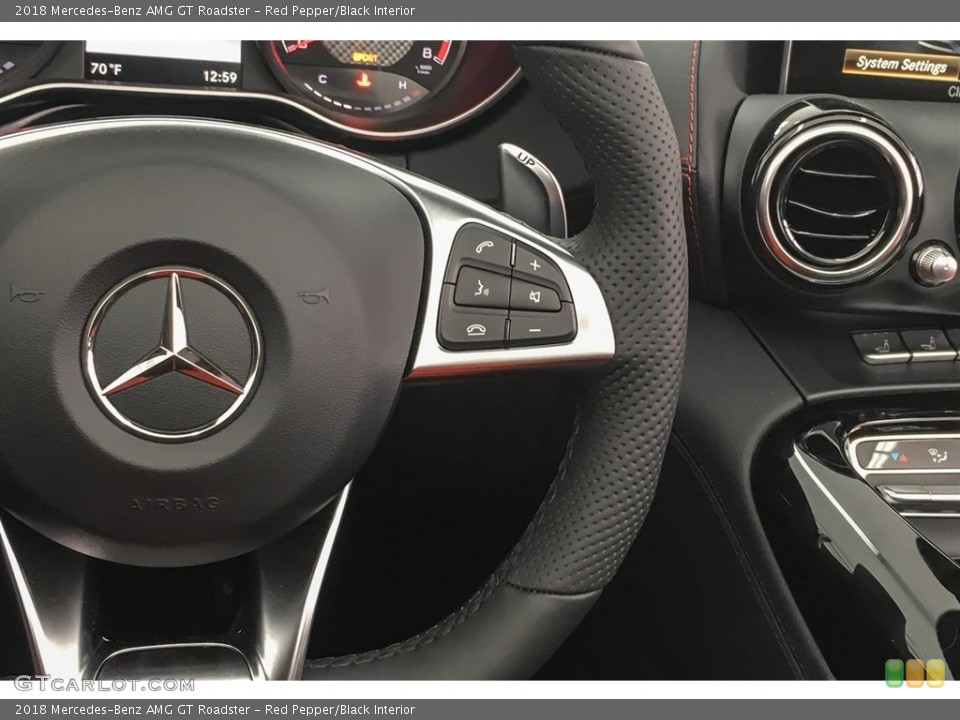 Red Pepper/Black Interior Controls for the 2018 Mercedes-Benz AMG GT Roadster #126993980