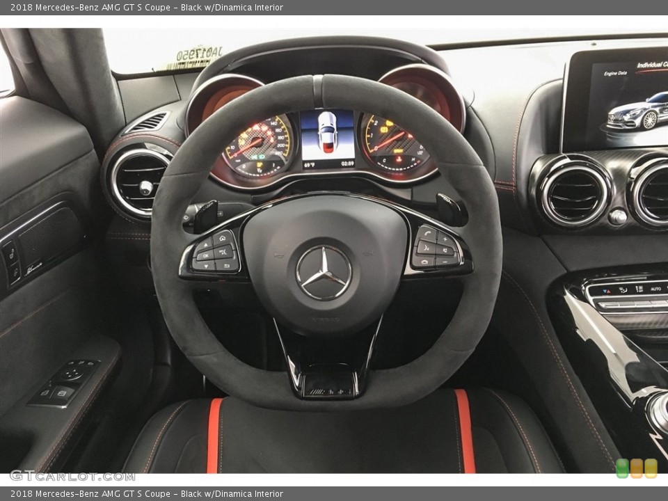 Black w/Dinamica Interior Steering Wheel for the 2018 Mercedes-Benz AMG GT S Coupe #126994439