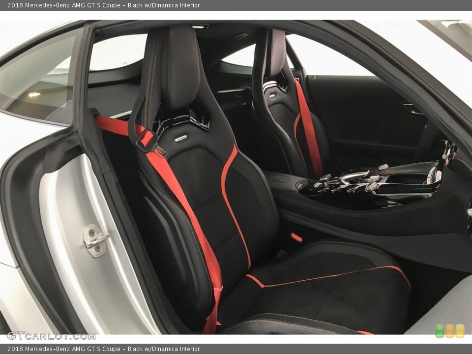 Black w/Dinamica Interior Front Seat for the 2018 Mercedes-Benz AMG GT S Coupe #126994496