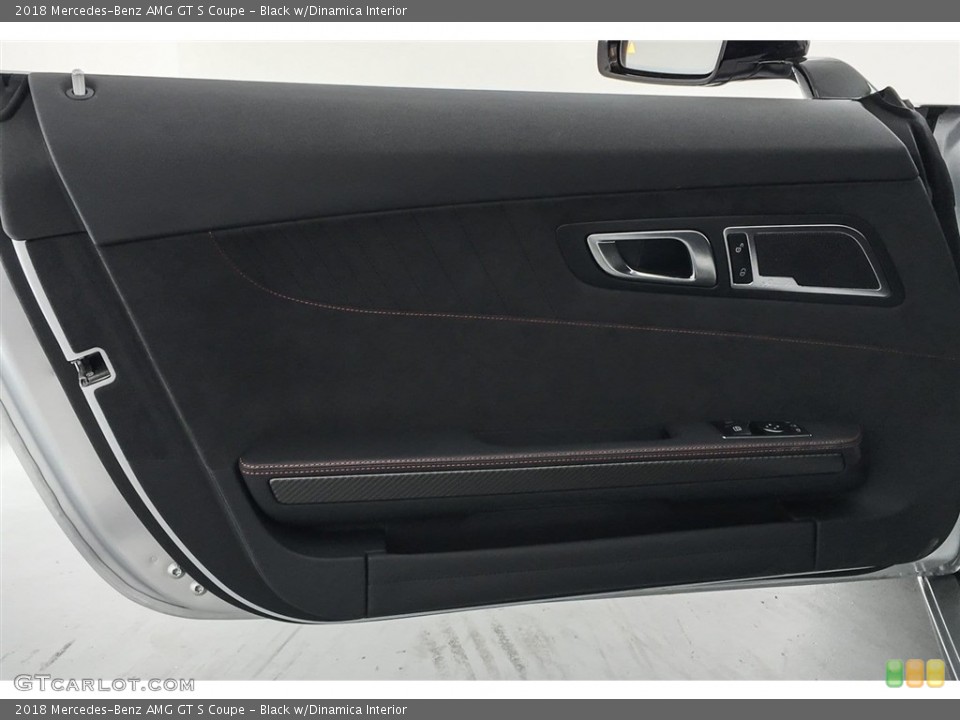 Black w/Dinamica Interior Door Panel for the 2018 Mercedes-Benz AMG GT S Coupe #126994943
