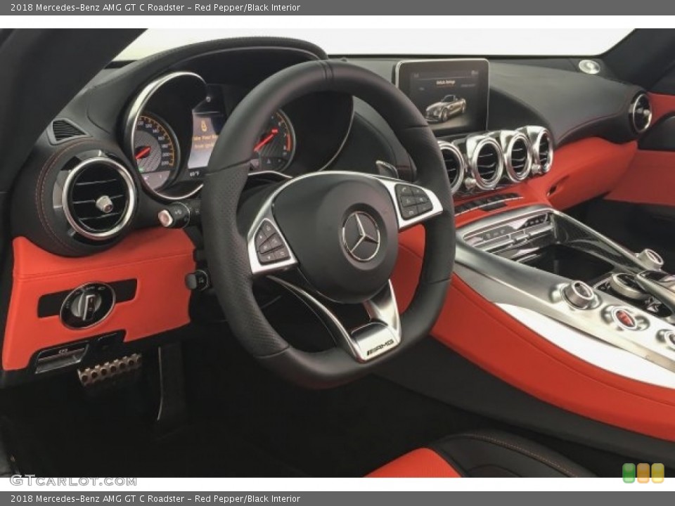Red Pepper/Black Interior Dashboard for the 2018 Mercedes-Benz AMG GT C Roadster #126995561
