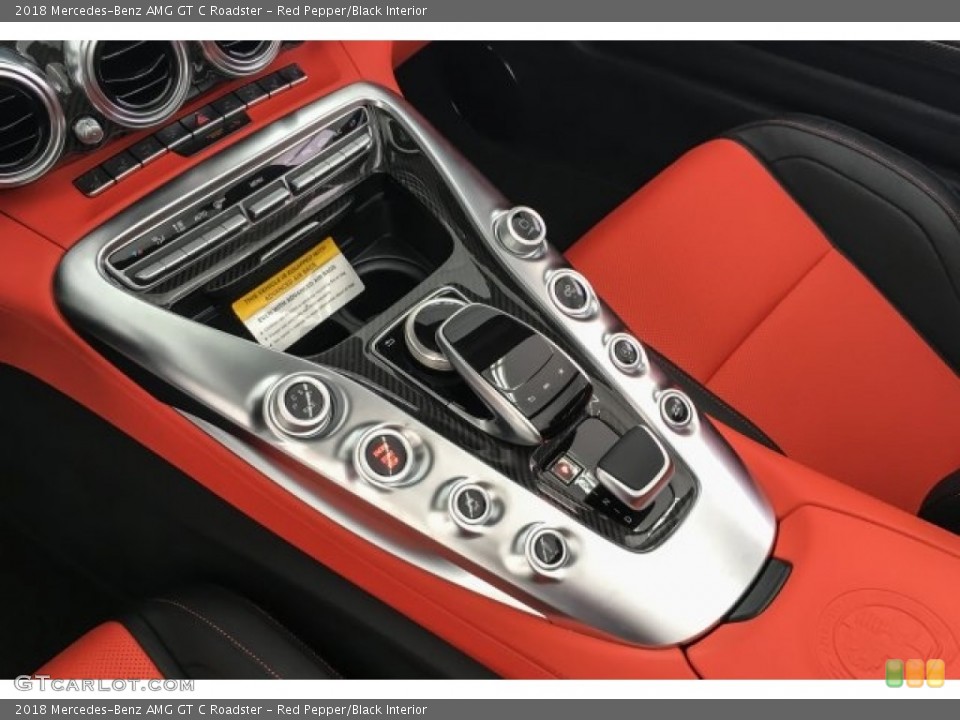 Red Pepper/Black Interior Controls for the 2018 Mercedes-Benz AMG GT C Roadster #126995582