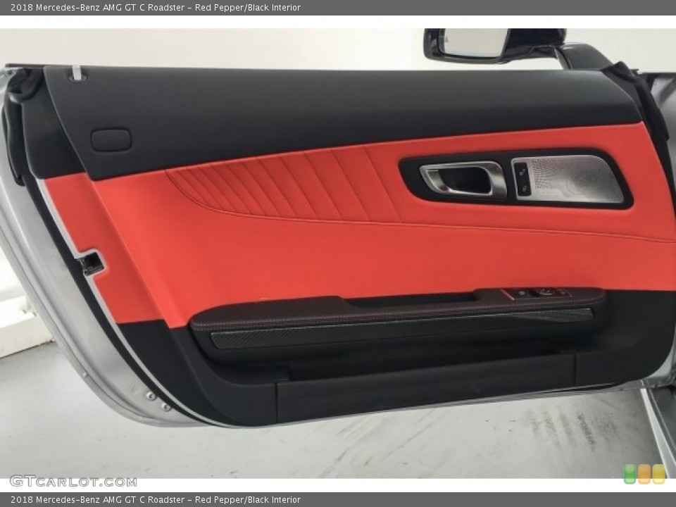 Red Pepper/Black Interior Door Panel for the 2018 Mercedes-Benz AMG GT C Roadster #126995630
