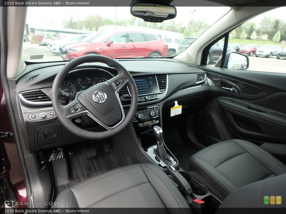 Ebony Interior Photo for the 2018 Buick Encore Essence AWD #127003442