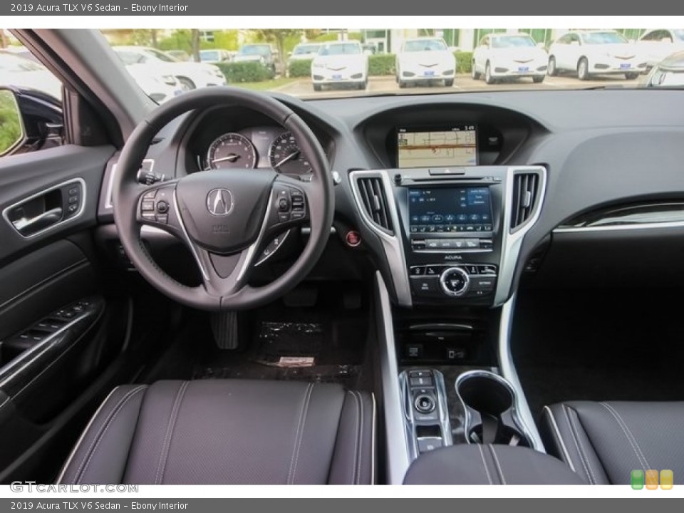 Ebony Interior Dashboard for the 2019 Acura TLX V6 Sedan #127023451