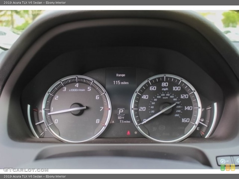 Ebony Interior Gauges for the 2019 Acura TLX V6 Sedan #127023718