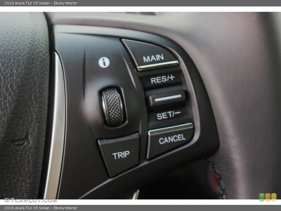 Ebony Interior Steering Wheel for the 2019 Acura TLX V6 Sedan #127023829