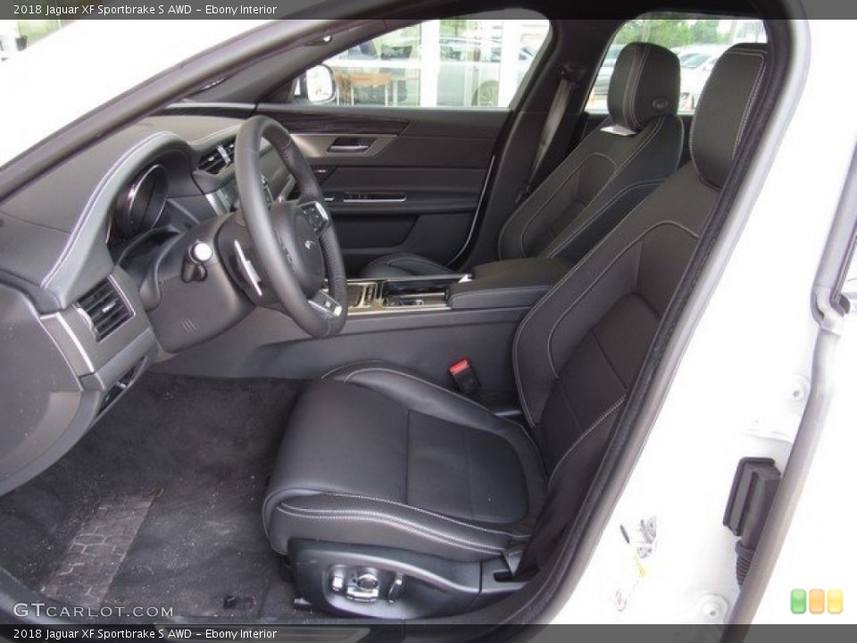Ebony Interior Front Seat for the 2018 Jaguar XF Sportbrake S AWD #127026187