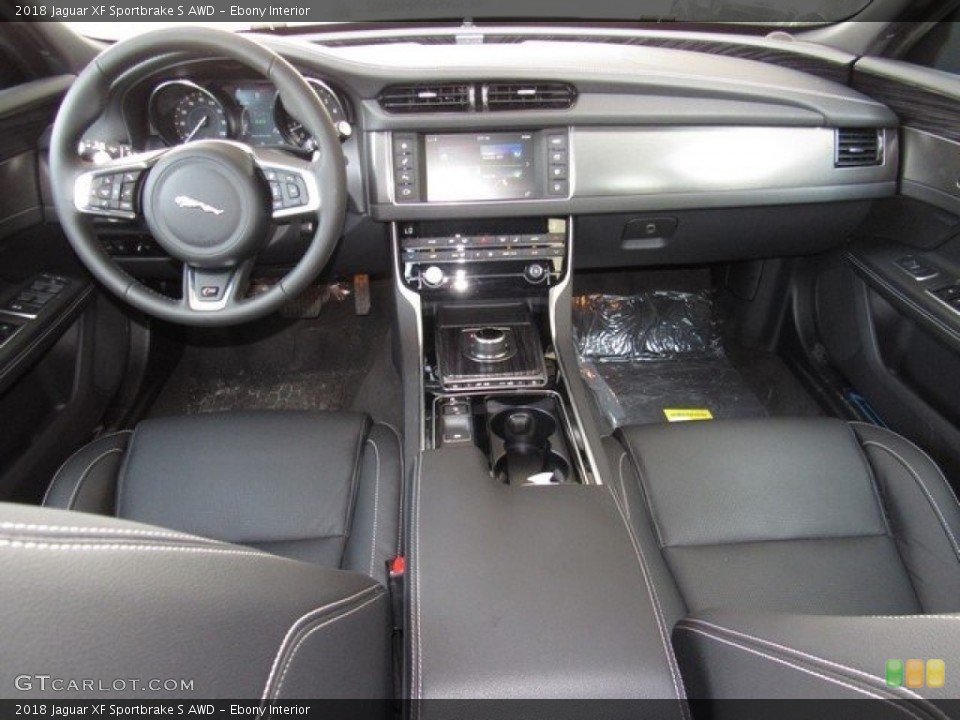 Ebony Interior Dashboard for the 2018 Jaguar XF Sportbrake S AWD #127026211