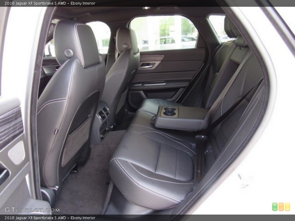 Ebony Interior Rear Seat for the 2018 Jaguar XF Sportbrake S AWD #127026232