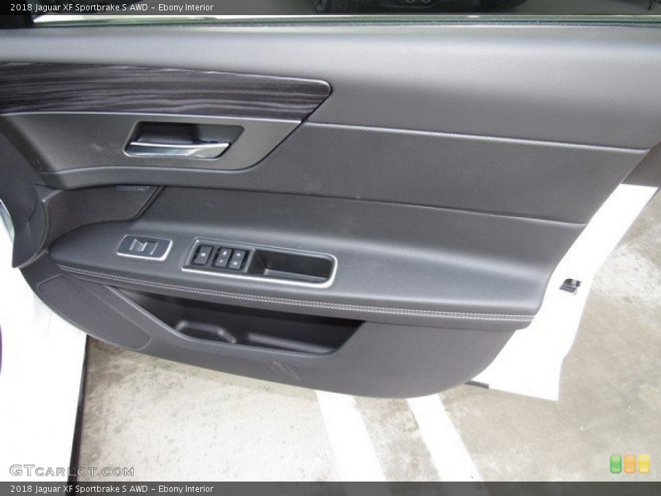 Ebony Interior Door Panel for the 2018 Jaguar XF Sportbrake S AWD #127026580