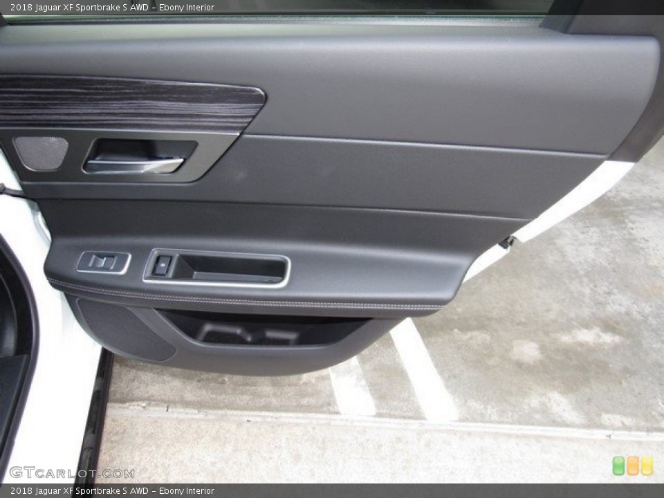 Ebony Interior Door Panel for the 2018 Jaguar XF Sportbrake S AWD #127026601