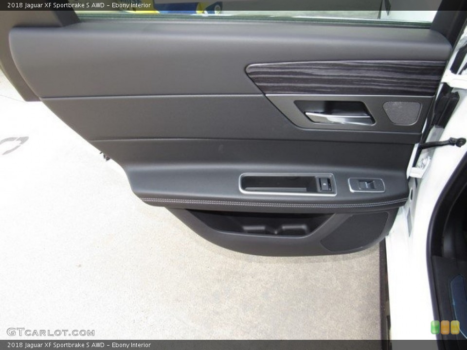 Ebony Interior Door Panel for the 2018 Jaguar XF Sportbrake S AWD #127026622