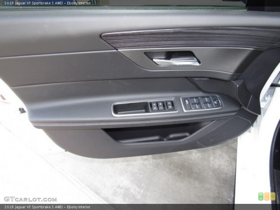 Ebony Interior Door Panel for the 2018 Jaguar XF Sportbrake S AWD #127026649