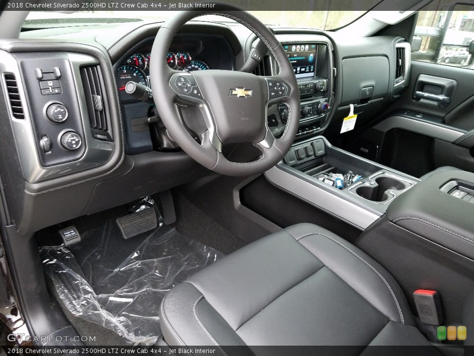 Jet Black Interior Photo for the 2018 Chevrolet Silverado 2500HD LTZ Crew Cab 4x4 #127028287