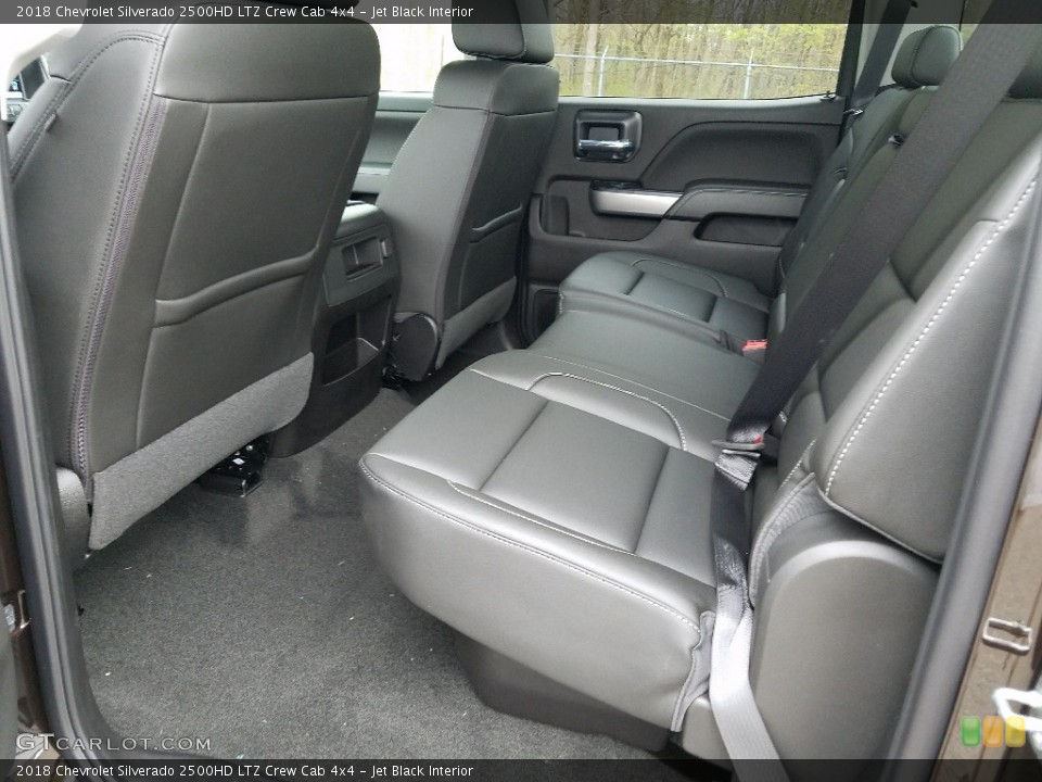 Jet Black Interior Rear Seat for the 2018 Chevrolet Silverado 2500HD LTZ Crew Cab 4x4 #127028311