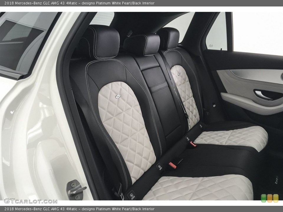 designo Platinum White Pearl/Black Interior Rear Seat for the 2018 Mercedes-Benz GLC AMG 43 4Matic #127030150