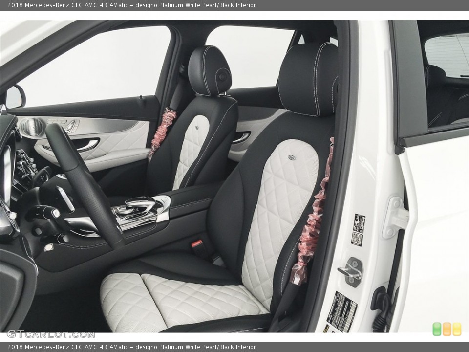 designo Platinum White Pearl/Black Interior Photo for the 2018 Mercedes-Benz GLC AMG 43 4Matic #127030183