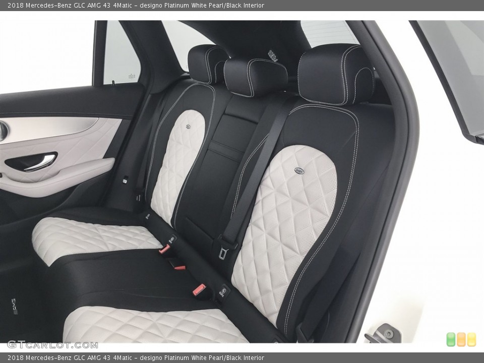 designo Platinum White Pearl/Black Interior Rear Seat for the 2018 Mercedes-Benz GLC AMG 43 4Matic #127030198