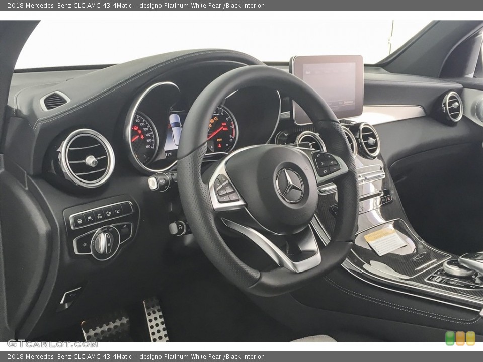 designo Platinum White Pearl/Black Interior Dashboard for the 2018 Mercedes-Benz GLC AMG 43 4Matic #127030267